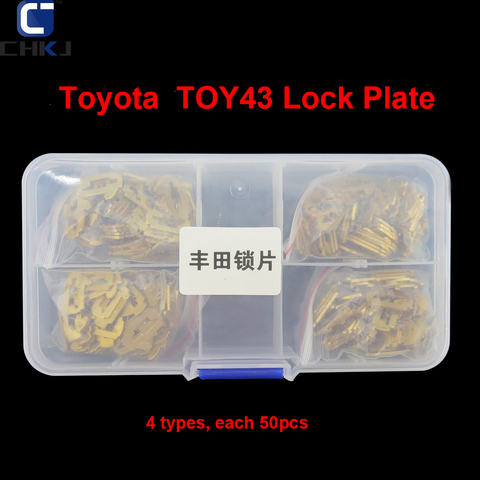 CHKJ For Toyota Camry Corolla TOY43 Car Lock Reed Plate NO.1.2.3.4 Lock Reed Locking Plate Kit Each 50PCS Spring As Gift ► Photo 1/5