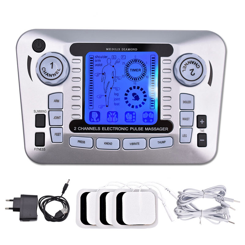 Tens Machine Muscle Stimulator, 8 Mode Ems Electric Stimulation Acupuncture  Body Massage, Muscle Electronic Pulse Massager - Relaxation Treatments -  AliExpress