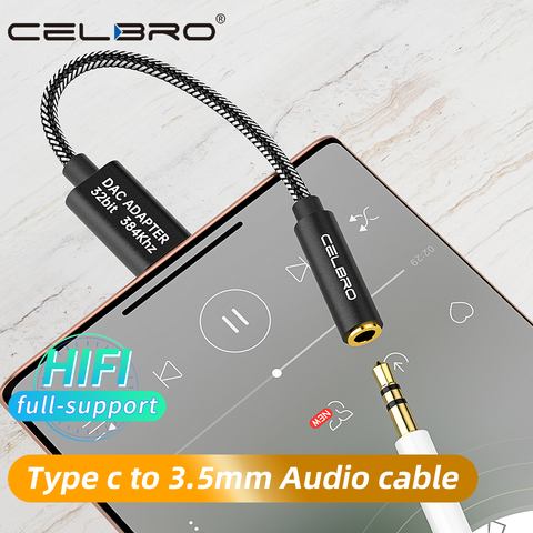 Hifi Usb Type-C To 3.5mm Aux Audio Adapter DAC Digital Decoding Amp Converter for OnePlus 8t Samsung Galaxy Note 20 Ultra S20 FE ► Photo 1/6