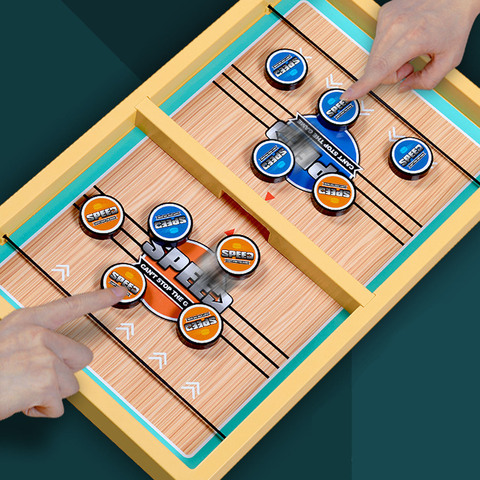 2 In 1 Fast Sling Puck Game Desktop Winner Board Game Slingshot Table Hockey Game Toys for Children Adults Christmas Party Toys ► Photo 1/6
