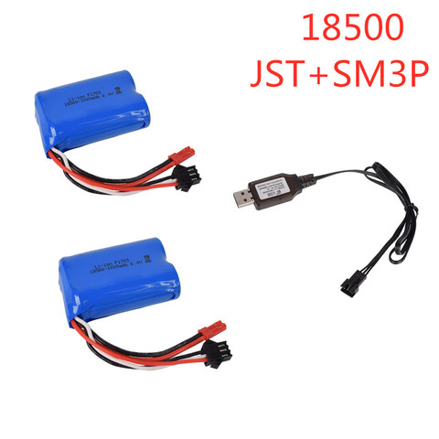 18500 6.4v 1000mAh Li-ion battery For wltoys A303 A313 A323 A333 1/12 RC car toys battery JST-2P free shipping ► Photo 1/5