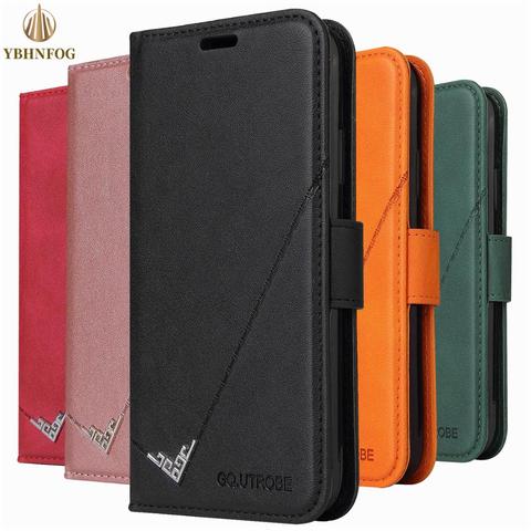 Luxury Business Leather Flip Case For Samsung Galaxy S20 FE S10E S8 S9 Plus Note 9 20 Ultra Wallet Holder Card Slots Stand Cover ► Photo 1/6