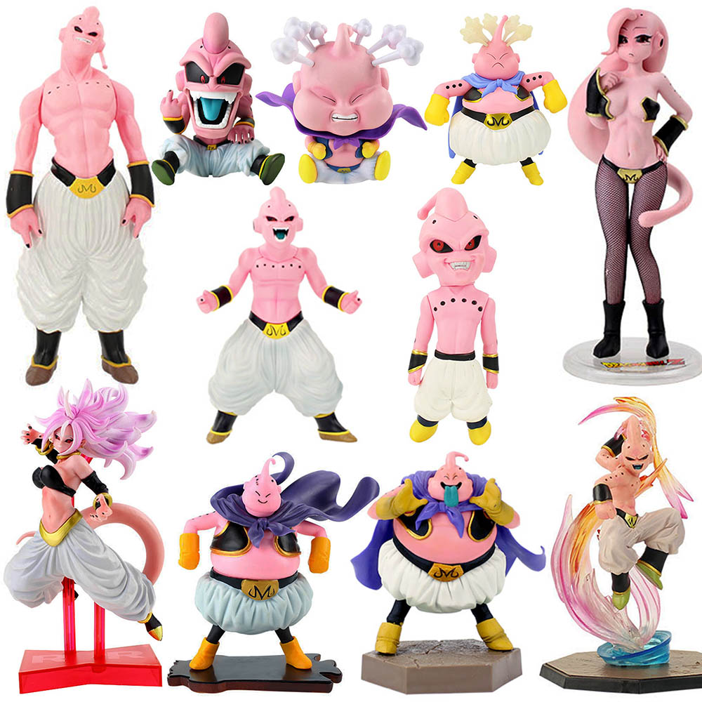 29cm Anime Dragon Ball Z Majin Buu with 2 Replaceable Heads Figure