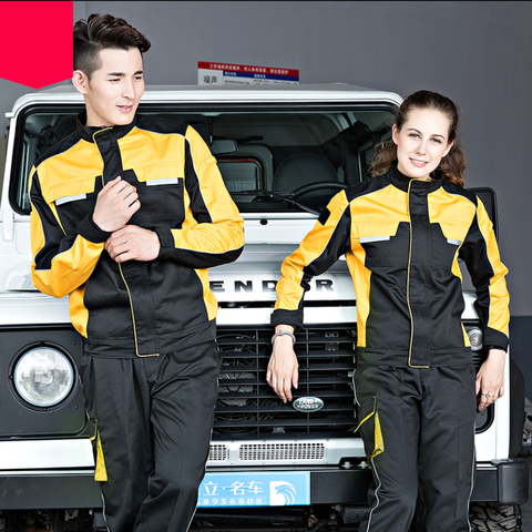 Welding clothing workwear clothes men women long sleeve workmen uniform car workshop working suit mechanical repairmen coveralls ► Photo 1/6