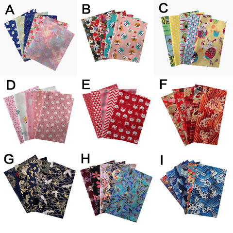 5pcs/lot 20x25cm 100% Cotton Fabric Printed Cloth Sewing Quilting Fabrics for Patchwork Needlework DIY Handmade Accessories ► Photo 1/6
