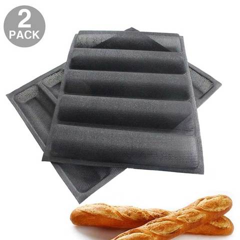 Silicone Bread and Loaf Pans, Non-Stick Silicone Bread Pan, Set of