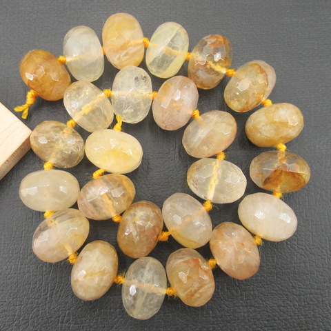 APDGG Natural Brazilian Golden Quartz Faceted 13x18mm 15.5