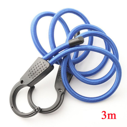 3m Universal Car Adjustable Elastic Bungee Shock Cord Strap Adjustable Bungee Cord with Extra Wide Opening Steel Hooks ► Photo 1/6