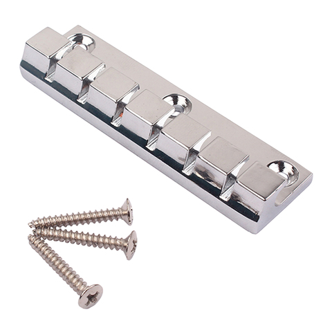 Chrome Finish 6 String Guitar Bridge with Mounting Screws Metal Stopbar Tailpiece for Electric Guitar Parts ► Photo 1/6