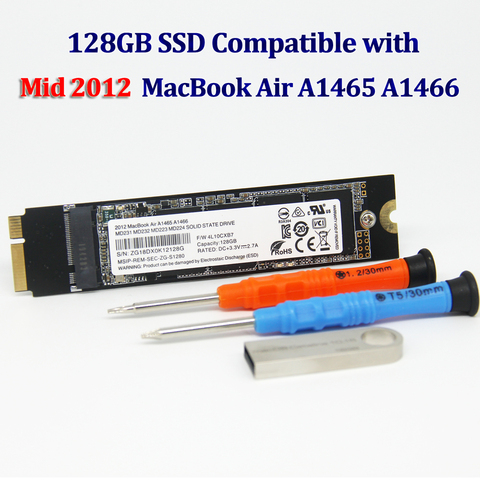 NEW Macbook Air A1465 A1466 SSD For Mid2012 128GB SOLID STATE DISK Md231 md232 md223 md224 128G MBA hard disk drive SSD ► Photo 1/1