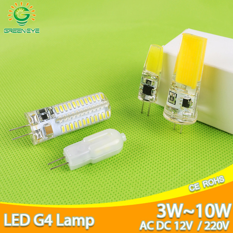 DC 12V AC 220V G4 Led G4 Corn Bulb 4W 6W 10W High Power spotlight SMD 3014 2835 Replace 20w 30w 40w Halogen Lamp light 3W 5W 7W ► Photo 1/6