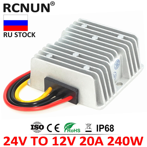 24V to 12V 10A 15A 20A Step Down DC DC Converter 24 Volt Reducer 12 Volt Battery Buck Regulator 12V Car Power Supply ► Photo 1/6