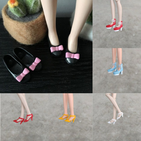 Hot Sell 1/6 Fashion Shoes For Blyth Dolls Fashion doll Shoes For 1/6 Licca Doll Mini Shoes For Momoko 1/6 BJD Doll Accessories ► Photo 1/6