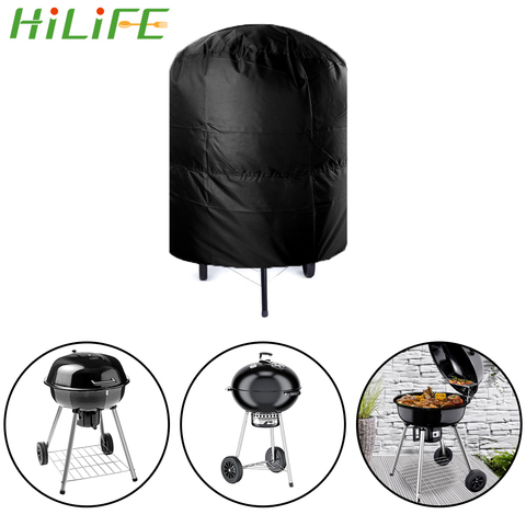 HILIFE 77x58cm/80x66x100cm Anti Dust Waterproof Rain Protective Grill Cover Camping Outdoor Barbecue Cover Round BBQ Grill Cover ► Photo 1/6