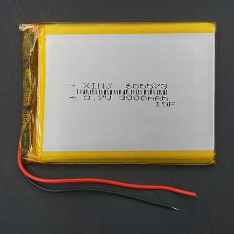 XINJ 3.7V 3000 mAh Lithium Polymer Battery Li po cell 505573 For phone GPS E-book PAD MID Portable Power bank Portable Tablet PC ► Photo 1/4