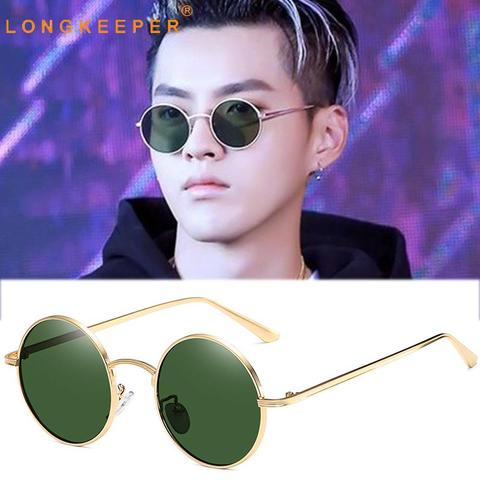 Classic Small Frame Round Sunglasses Women Men Brand Designer Metal Sun Glasses Vintage Fashion Eyewear UV400 Gafas sol mujer ► Photo 1/6