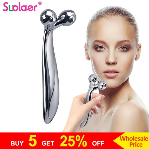 3D Roller Massager Facial Massage Handheld Y Shape Wrinkle Remover Face-lift Roller Full Body Relaxation 360 Rotate Instrument ► Photo 1/6