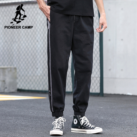 Pioneer Camp 2022 New Sweatpants Men 100% Cotton Classic Stripe Black Hip Hop Men's Clothing XXS023160 ► Photo 1/6