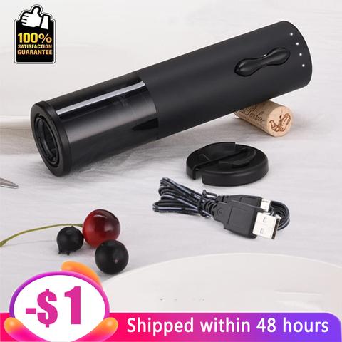 Xiaomi Electric Wine Opener Corkscrew Wine Bottle Opener Kit Light Display USB Rechargeable Bottle Opener With Foil Cu ► Photo 1/6