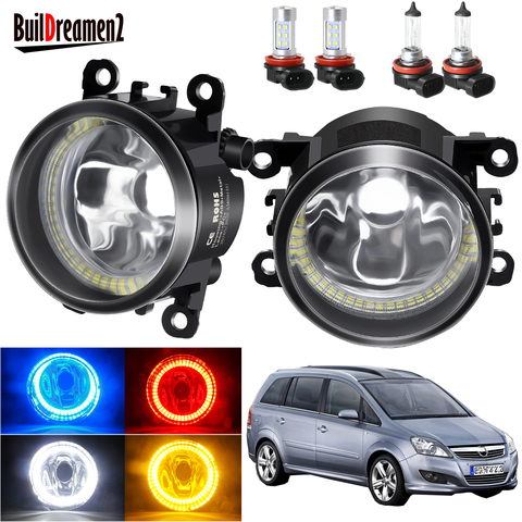 Angel Eye Fog Light Assembly For Opel Zafira B MPV A05 2005-2011 Car Front Bumper Fog Light with Halo Ring Daytime Running Light ► Photo 1/6