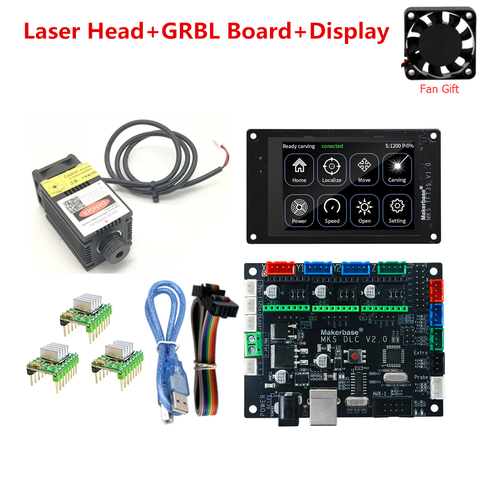 GRBL 1.1 CNC laser module MKS DLC v2.0 MKS TFT 35 CNC touch screen display for CNC DIY Engraving Machine Wood Router Engraver ► Photo 1/6