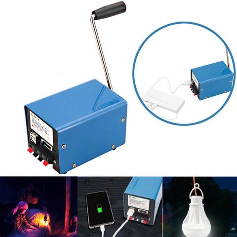 Outdoor Portable Manual Hand-cranked Generator USB Charge Electric Dynamo Power Electric Dynamo Power ► Photo 1/6