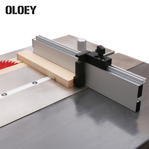 450mm Profile Fence Miter Gauge Fence Sliding Bracket T Track Slot Flip Stop DIY Woodworking Tools Table Saw Router Benches Set ► Photo 1/6