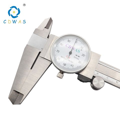 Dial Calipers 0-150 0-200 300 mm 0.01mm High Precision Industry Stainless Steel Vernier Caliper Shockproof Metric Measuring Tool ► Photo 1/6