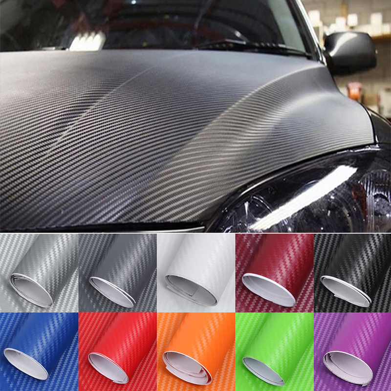 3D Carbon Fiber Vinyl Car Wrap Sheet Roll Film Car stickers and Decal BUY NOW 