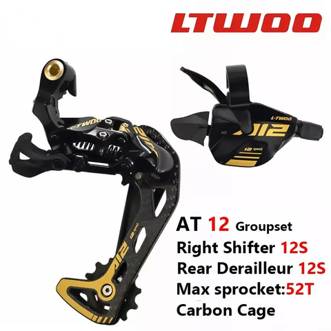 LTWOO AT12 Carbon MTB Bicycle 12 Speed Groupset Mountain Bike 12s shifter lever Rear Derailleur For M7100 M8100 M9100 EAGLE ► Photo 1/6