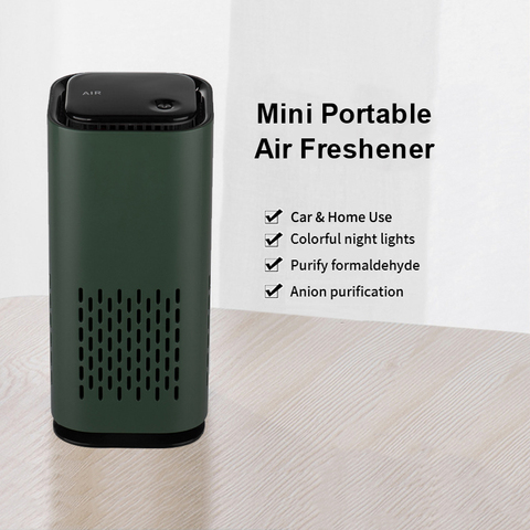 Mini Portable Air Purifier House Hold Air Freshener Ionizer Negative Ion Generator Household Use Car Charger One-key Operation ► Photo 1/6