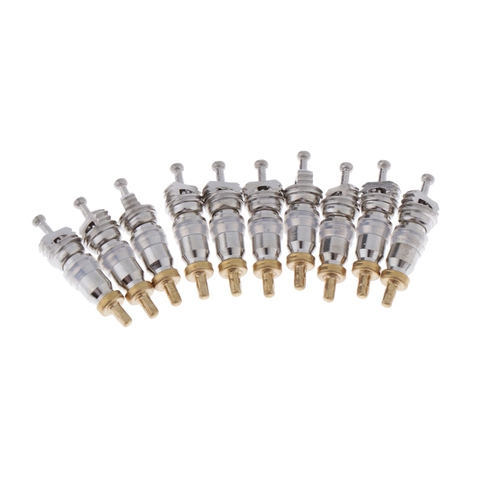 10Pcs R410 Brass Valve Cores Replacement for AC & Refrigeration ► Photo 1/6