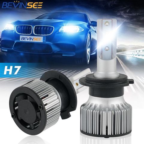 Bevinsee H7 LED Headlight Headlamp Bulbs Motorcycle 10000LM 60W CSP CHIP For Auto/SUV/Bus/Off-road ATV/UTV/UTB/Wagon/Truck/Motor ► Photo 1/6