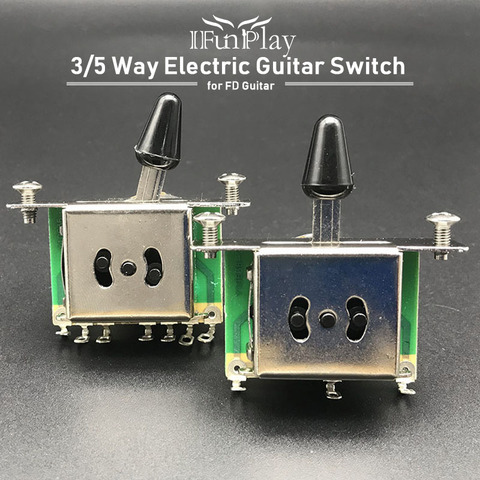 3/5 Way Guitar Pickup Selector Switch with Black Tip Cap for FD TL Style Electric Guitar Guitarra Part Accessories ► Photo 1/6