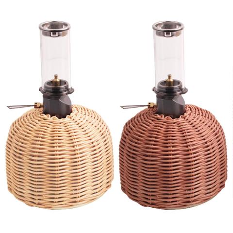 Outdoor Cooking Gas Cylinder Cover Camping Hiking Portable Rattan Gas Tank Protector Storage cover Multi-function Canister Cover ► Photo 1/6