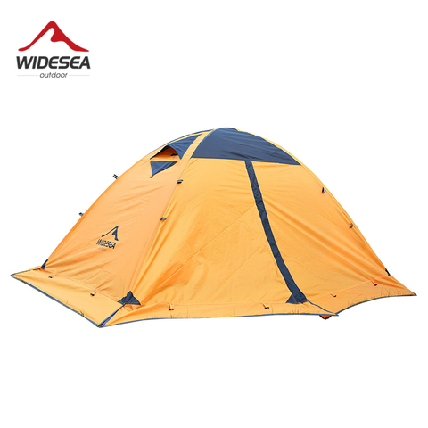 Widesea camping tent tourist 2 person winter tent outdoor  4 season aluminum rod with snow skirt ► Photo 1/6