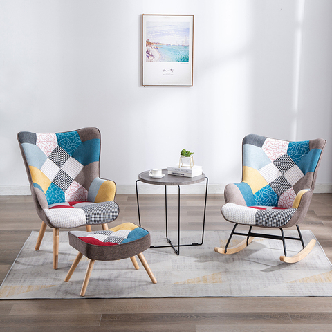Nordic Leisure Living Room Sofa Creative Single Sofa Modern Lazy Balcony Lounge Chair Furniture Backrest Rocking Chair ► Photo 1/1