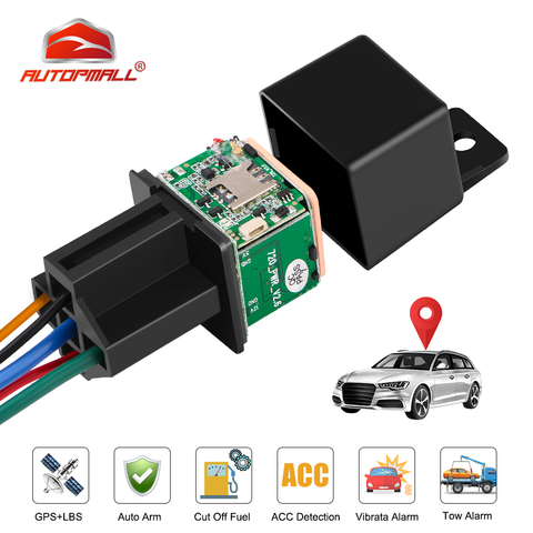 Vehicle Tracker Relay GPS MV730 GPS Tracker Car Realtime Cut Off Fuel ACC Locator Vibration Overspeed Alert 720 upgrade Free App ► Photo 1/6