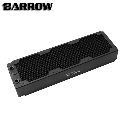 BARROW 60mm Thickness Copper 360mm Radiator Computer Water Discharge Liquid Heat Exchanger G1/4 Threaded use for 12cm Fans ► Photo 1/4