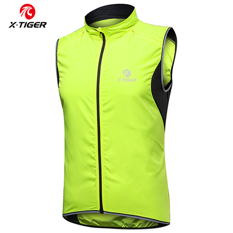 X-TIGER 2022 Windproof Cycling Vest Rainproof MTB Bike Jacket Outdoor Sport Quick-Dry Rain Jacket Sleeveless Reflective Clothing ► Photo 1/6