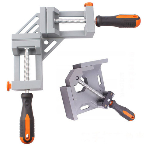 Aluminium Single/Double Handle 90 Degree Right Angle Clamp Photo Frame Corner Clip Woodworking Vise Workbenches ► Photo 1/6