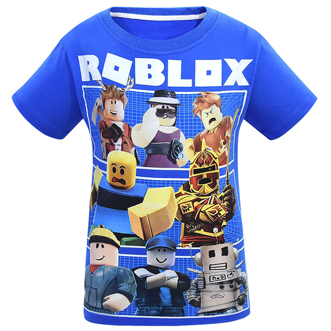 ROBLOX Virtual World T-shirt Summer Game Peripheral Male Teenager