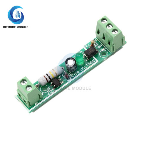 AC 220V Optocoupler Isolation Module 1 Channel Voltage Detector Board TTL 3-5V SCM Testing for Microcontroller Adaptive PLC 24V ► Photo 1/6