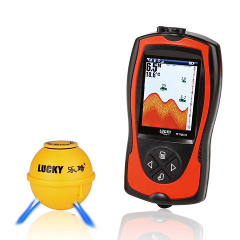 Lucky fish finder wireless echos sounder fishing English Russian menu deeper fishfinder lure fit for winter fishing ice fishing ► Photo 1/6