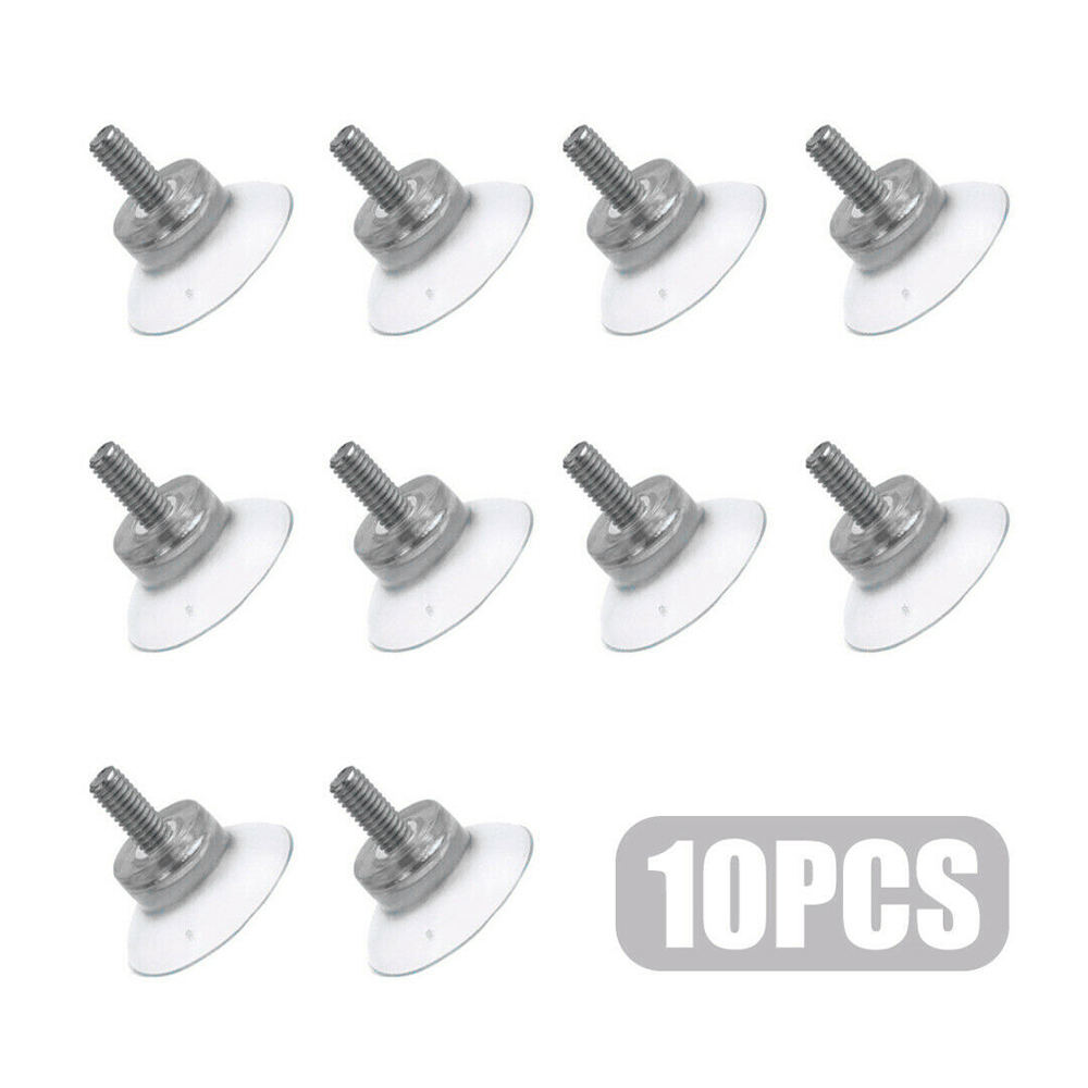 20mm Suction Cups for Glass Table Tops Rubber Transparent Sucker 10-100Pcs 