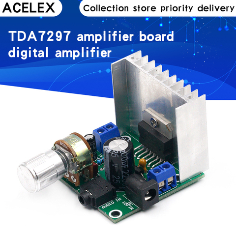 TDA7297 Audio Amplifier Board Module Dual-Channel Parts For DIY Kit Dual-Channel 15W+15W Digital Amplifier ► Photo 1/6