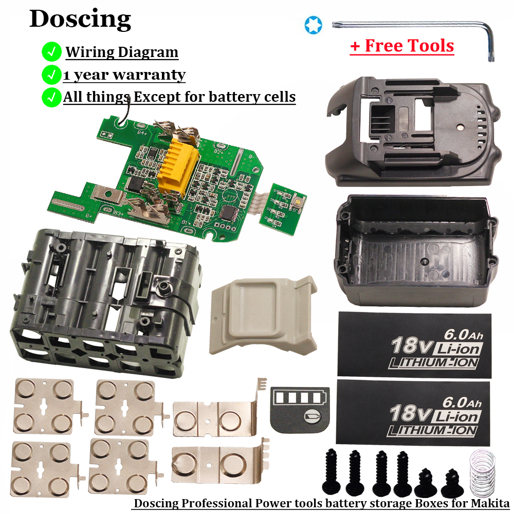 Für MAKITA BL1830 B L1840 BL1850 Li-ion Batterie Lithium Batterie Case PCB Board 