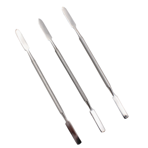 3pcs Stainless Steel Mixing Spatula Tool Spatuler Rod Dental Nail Art Makeup Foundation Eyeshadow Mixing Stick Color Tools ► Photo 1/6