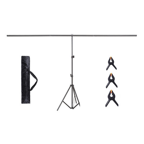 Photography Backdrop Background Support Stand System Metal with 3 clamps 200cm X 200cm ► Photo 1/6