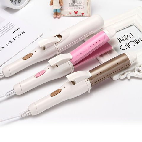 Portable Curling Iron Hair Curler 2 in 1 Electric Ceramic Fast Heating Straightener Home Dry Wet Dual-purpose Curls Wand ► Photo 1/6